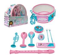 Lexibook, Gabby et la Maison Magique Kit Musical, K360GDHLXB | 7 instruments, Tambour, Maracas, Castagnettes, Harmonica, Flûte, Trompette