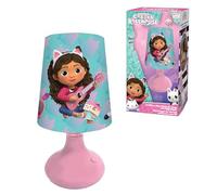 Lexibook, Gabby et la Maison Magique, Mini lampe de chevet et veilleuse sans fil, Rose/bleu, MLT10GDH