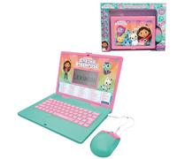 Lexibook, Gabby et la Maison Magique, Ordinateur éducatif bilingue FRANÇAIS/Anglais, 124 activités de Langue, écriture, mathématiques, logique, Musique et Jeux, Rose/Bleu, JC598GDHi1LXB