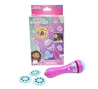 Lexibook, Gabby et la Maison Magique, Projecteur d'histoires et Lampe Torche, Projette 24 Images de la série Gabby's Dollhouse avec 3 disques, Rose/Bleu, LTC050GDHLXB