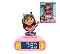 LEXIBOOK, Gabby’s Dollhouse, Gabby Nightlight Alarm Clock, Sounds and Melodies,