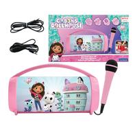 Lexibook, Gabby's Dollhouse, Wireless light speaker with microphone, Stereo soun