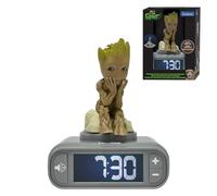 Lexibook – Réveil Groot des Gardiens de la Galaxie 3D – Veilleuse multicolore, sons et écran LCD
