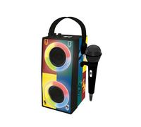 Lexibook - Harry Potter - Enceinte Portable Bluetooth Lumineuse avec Micro, karaoké, Effets Lumineux, sans-Fil, USB, Carte SD, Batterie Rechargeable, BTP180HPZLXB