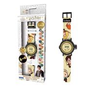 Lexibook - Harry Potter Montre Bracelet Ajustable écran Digital avec 20 Projections de l'univers Harry Potter - pour Enfant - Noir et Doré - DMW050HPLXB