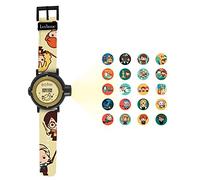 Lexibook, Harry Potter, Montre Bracelet Ajustable, Écran Digital avec 20 Projections de l'univers Harry Potter, pour Enfant, Noir/Doré, DMW050HP