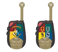 Lexibook, Harry Potter, Talkies-Walkies numériques portée 2 km, Fonction Morse Lumineux, Clip Ceinture, à Piles, Noir/Or, TW25HP