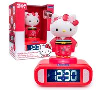 Lexibook, Hello Kitty Réveil Numérique Veilleuse 3D, RL800HKLXB | Veilleuse 3D Hello Kitty avec écran LCD rétroéclairé, effets sonores, 6 sonneries et fonction répétition