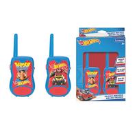 Lexibook, Hot Wheels, Talkie-Walkies 200m, Jeu de Communication pour Enfant, 2 canaux de Communication, Clip Ceinture, à Piles, Rouge/Bleu, TW12HW