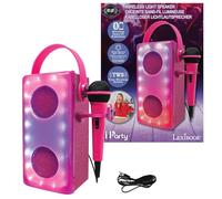 Enceinte bluetooth lumineuse rose avec micro multicolore TU