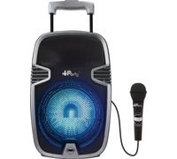Lexibook Enceinte karaoké iParty K8250 Bluetooth roulettes lumières micro inclus