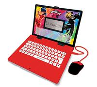 Lexibook JC598MIi3 Miraculous Ladybug Ordinateur Portable bilingue à des Fins éducatives Anglais et Allemand, 124 Activités, Mathématiques, Logique, Musique, Horloge, Jouets pour Filles