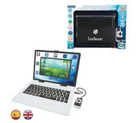 Lexibook, JC899i2 Ordinateur Portable bilingue et éducatif Espagnol/Anglais pour Enfants, 180 activités pour Apprendre, Jeux et Musique, Grand écran et Couleurs