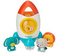 Lexibook Jeu de bain Fusée – Set 3 animaux, jets d'eau tournants – Blanc dès 18 mois