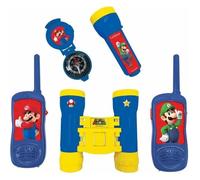 Lexibook Set aventurier enfant RPTW12NI – Talkies 120m, jumelles, lampe‑torche, boussole Bleu/Jaune