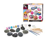 Lexibook, Kit de Création Artistique sur Pierres avec Effet Métallique, 8 Couleurs métalliques, CRSS1