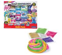 Lexibook, Kit de différentes Textures élastiques à Modeler, Rose Vert Jaune Violet Bleu Argenté Doré, CRMIXD2