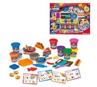 Lexibook Kit de pâte à modeler CRDOUGH16 – douce et malléable Super Chef – 8 pots inclus