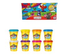 Lexibook, Kit Pâte à Modeler, CRDOUGH1LXB | Pâte à modeler souple et malléable - 8 pièces