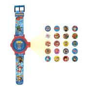 Lexibook, La Pat' Patrouille, Montre Bracelet ajustable, Écran digital, Avec 20 projections de l'univers Pat' Patrouille, pour enfant, Bleu / rouge, DMW050PA