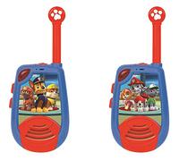 Lexibook, La Pat' Patrouille, Talkies-Walkies numériques portée 2 km, Fonction Morse Lumineux, Clip Ceinture, à Piles, Bleu/Rouge, TW25PA