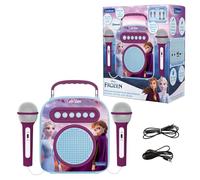 Lexibook Disney La Reine des Neiges Haut-parleur karaoké portable sans fil avec microphone