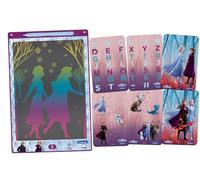 Lexibook, La Reine des Neiges, Ardoise Magique, Jouet Artistique et créatif pour Filles et garçons, Format A4 avec dessins multicolores, Violet/Bleu, CRT10FZ