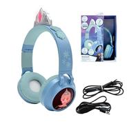 Lexibook, La Reine des Neiges, Casque 2-en-1 sans Fil et Filaire avec Tiare, Son de Haute qualité limité à 85 DB, Effets Lumineux, Pliable, Ajustable, Rechargeable, HPBT015FZLXB