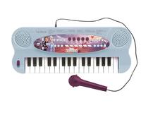 Lexibook Clavier électronique La Reine des Neiges 2 Elsa Anna Olaf, Piano 32 Touches, Microphone pour Chanter, 22 Morceaux de démonstration, A Piles, Bleu/Violet, K703FZLXB
