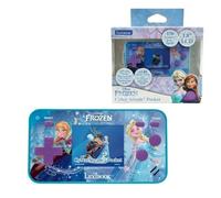 Lexibook La Reine des Neiges Console de Jeux Portable Cyber Arcade Pocket, 150 Jeux, écran LCD, à Piles, Bleu/Violet, JL1895FZLXB