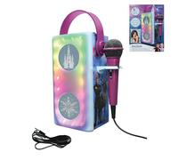 Lexibook Enceinte Bluetooth La Reine des Neiges – Lumineuse multicolore, micro, SD/TF – Bleu/Violet