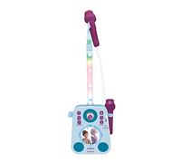 Lexibook, La Reine des Neiges, Enceinte Lumineuse avec 2 Microphones, mélodies de démonstration, Prise pour MP3, Bleu/Violet, K140FZ