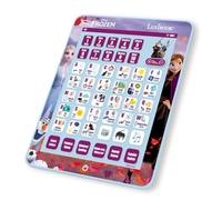 Lexibook, La Reine des Neiges JCPAD002FZi2 Tablette d'apprentissage bilingue éducative pour Apprendre Les Lettres, Les Chiffres, Les Mots, l'orthographe et la Musique, Anglais/Espagnol, Violet