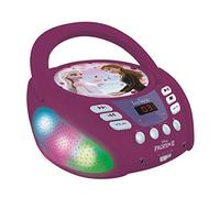 Lexibook, La Reine des neiges, Lecteur CD Bluetooth pour Enfants, Portable, Effets Lumineux, Prise Micro, Entrée aux-in, Pile ou Secteur, Filles, Garçons, Violet, RCD109FZ