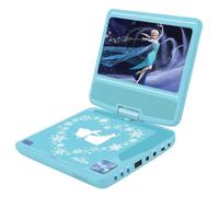 Lexibook, La Reine des Neiges Lecteur DVD Portable, DVDP6FZLXB | Écran rotatif 7 pouces, télécommande, USB, Batterie rechargeable
