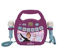 Lexibook, La Reine des Neiges Lecteur Karaoké, MP320FZZ | Bluetooth, 2 microphones, transformateur de voix, fonction enregistrement, rechargeable