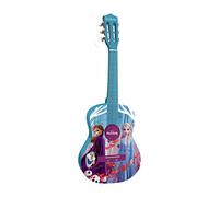 Lexibook, La Reine des Neiges, Ma première guitare Acoustique en bois, 6 cordes en nylon, 53 cm, Guide d'apprentissage inclus, Bleu/Rose, K2000FZ