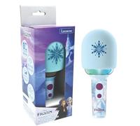 Lexibook, La Reine des Neiges, Microphone sans Fil avec Enceinte et lumières, 4 modificateurs de Voix, Effets Lumineux Multicolores, Batterie Rechargeable, MIC280FZLXB