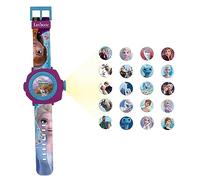 Lexibook, La Reine des Neiges, Montre Bracelet Ajustable écran Digital avec 20 Projections de Elsa, Anna et Olaf, pour Enfant, Bleu/Violet, DMW050FZ
