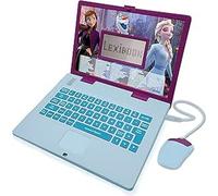 Lexibook, La Reine des Neiges, Ordinateur Éducatif Bilingue FRANÇAIS/NÉERLANDAIS, Jouet Enfants avec 124 Activités pour Apprendre, S'amuser et Jouer du Piano, Bleu/Violet, JC598FZi10