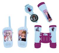 Lexibook La Reine des Neiges - Set d'aventurier Complet pour Enfant, Talkies-Walkies 120m, Jumelles, Lampe-Torche, Boussole, RPTW12FZLXB