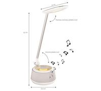 Lexibook Lampe De Bureau Led Avec Enceinte Bluetooth