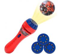 Lexibook Projecteur à histoires et lampe torche Spiderman Rouge TU