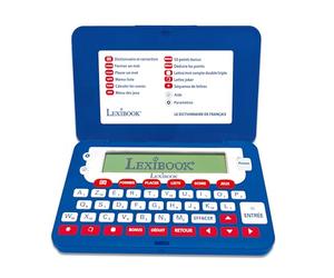 Lexibook, Le Dictionnaire du français, Dictionnaire électronique de Poche, Définitions, Orthographe et Grammaire, Rimes, Mots croisés, Écran de 10 cm à 4 Lignes, Fonctions avancées, Bleu, D660FR