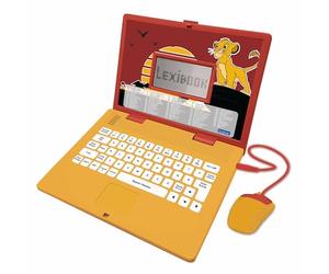 Lexibook, Le Roi Lion Ordinateur Éducatif Enfant, JC598ANi1 | Français/Anglais, 124 activités, Écriture, Maths, logique, musique & Jeux