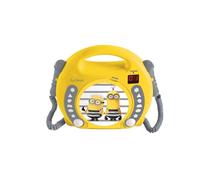 Lexibook, Les Minions Lecteur CD, RCDK100DESLXB | 2 microphones, prise casque, sur pile