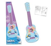 Lexibook, Les Schtroumpfs, Ma première Guitare pour Enfant, 6 Cordes en Nylon, 53 cm, Guide Inclus, Rose, K200SF