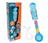 Lexibook Microphone Les Schtroumpfs MIC90SF – tube lumineux, enceinte multicolore – Bleu – TU