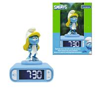 Lexibook, Les Schtroumpfs, Réveil veilleuse Les Schtroumpfs, Sons et mélodies, Écran LCD rétro-éclairé, Lumineux, Snooze, RL800SF, Blue