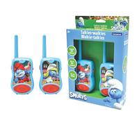 Lexibook, Les Schtroumpfs, Talkie-Walkies 200m, Jeu de communication pour enfant, 2 canaux de communication, Clip ceinture, à piles, Bleu, TW12SF